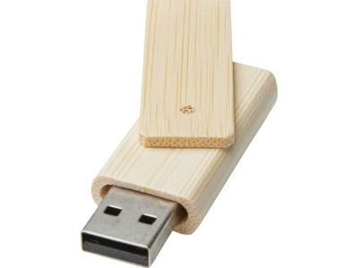 USB 2.0-флешка на 16ГБ «Rotate» из бамбука, бежевый, бамбук