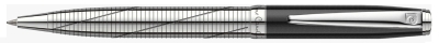 Ручка шариковая Pierre Cardin LEO 750. Цвет - черный и серебристый.Упаковка Е-2., серебристый