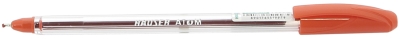Шариковая ручка Hauser Atom, пластик, цвет красный, красный, пластик