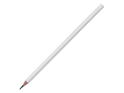 Трехгранный карандаш «Conti» из переработанных контейнеров, белый, пластик