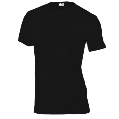 Мужские футболки Topic кор.рукав 100% хб черные, черный, хлопок