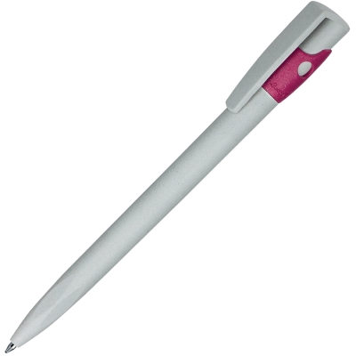 KIKI ECOLINE, ручка шариковая, серый/розовый, экопластик, серый, розовый, пластик ecoline