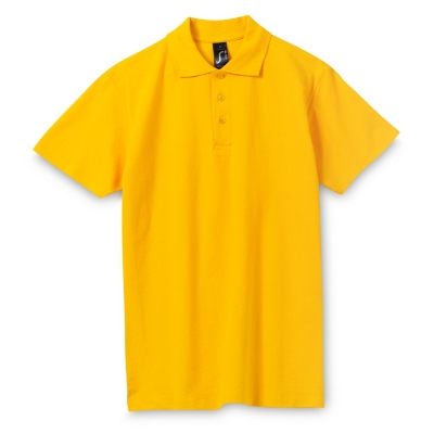 Рубашка поло мужская Spring 210, желтая, желтый, хлопок