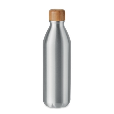 Бутылка 550 мл, тускло-серебряный, несколько материалов