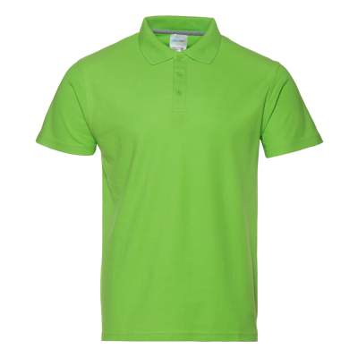Рубашка поло мужская STAN хлопок/полиэстер 185, 104, Ярко-зелёный, 185 гр/м2, хлопок
