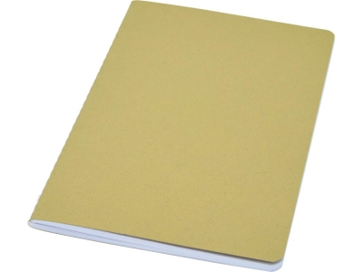 Блокнот A5 «Fabia» с переплетом из рубленой бумаги, зеленый, бумага