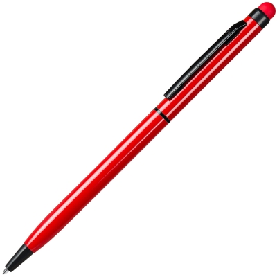 TOUCHWRITER  BLACK, ручка шариковая со стилусом для сенсорных экранов, красный/черный, алюминий, красный, алюминий