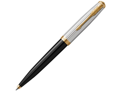 Ручка шариковая Parker 51 Premium, черный, серебристый, металл