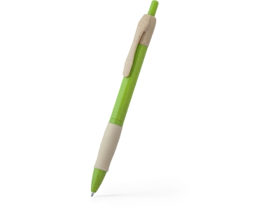 Ручка шариковая из пшеничного волокна HANA, зеленый, пластик, растительные волокна