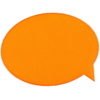 Наклейка тканевая Lunga Bubble, M, оранжевый неон, оранжевый, полиэстер