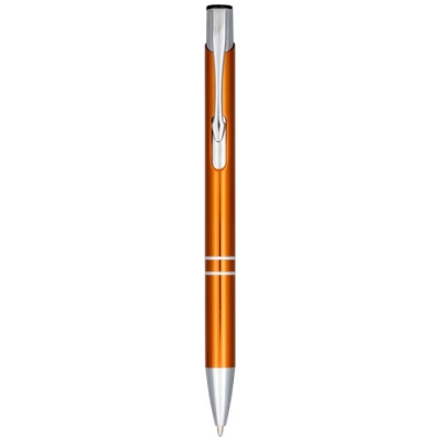 Кнопочная шариковая ручка Moneta из анодированного алюминия, оранжевый