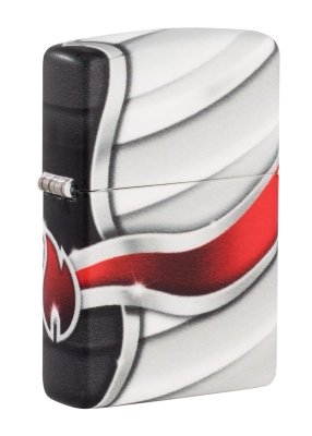Зажигалка Zippo Flame Design с покрытием White Matte, латунь/сталь, белая, матовая, 38x13x57 мм, белый