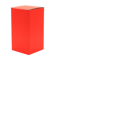 Коробка глянцевая для термокружки Surprise, красная, красный