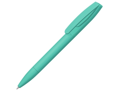 Ручка шариковая пластиковая «Coral Gum », soft-touch, бирюзовый, soft touch