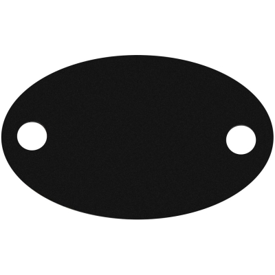 Шильдик металлический Alfa Oval, черный, черный, металл