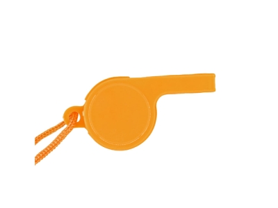 Свисток CARNIVAL с ремешком на шею, оранжевый