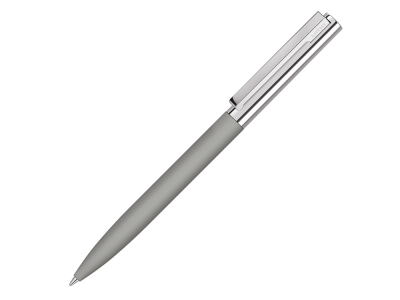 Ручка металлическая шариковая «Bright GUM» soft-touch с зеркальной гравировкой, серый, soft touch