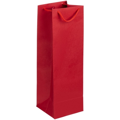 Пакет под бутылку Vindemia, красный, красный, бумага