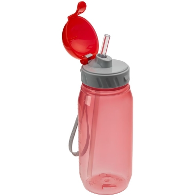 Бутылка для воды Aquarius, красная, красный, пластик