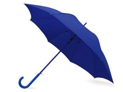 Зонт-трость «Color», синий, полиэстер, soft touch