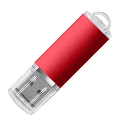 USB flash-карта ASSORTI (32Гб), красная, 5,8х1,7х0,8 см, металл, красный, металл, пластик