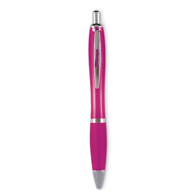 Ручка шариковая, розовый, пластик