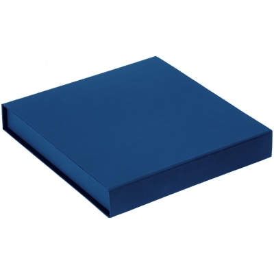Коробка Senzo, синяя, синий, переплетный картон; покрытие софт-тач