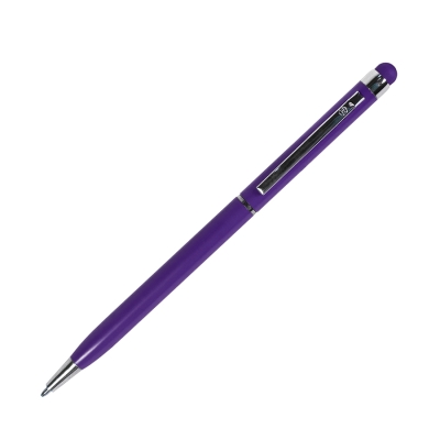 TOUCHWRITER, ручка шариковая со стилусом для сенсорных экранов, фиолетовый/хром, металл  , фиолетовый, алюминий