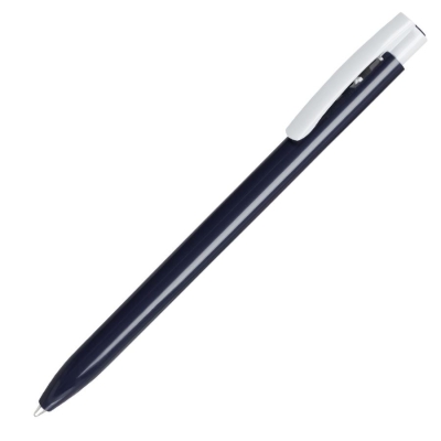 ELLE, ручка шариковая, темно-синий/белый, пластик, темно-синий, белый, пластик
