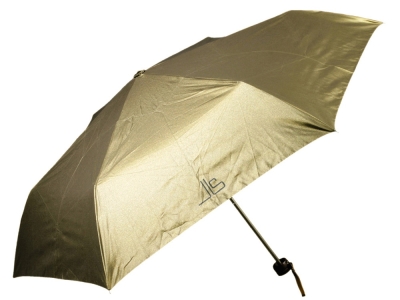 Зонт складной механический, желтый, полиэстер