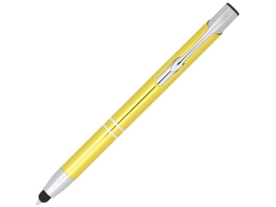 Ручка-стилус металлическая шариковая «Moneta» с анодированным покрытием, желтый, алюминий