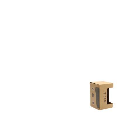 Коробка для кружки Magicс окном, коричневый, коричневый