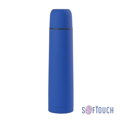 Термос "Родос" 1000 мл, покрытие soft touch, синий, нержавеющая сталь/soft touch