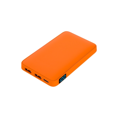 Внешний аккумулятор с подсветкой Ancor 5000 mAh, оранжевый, пластик