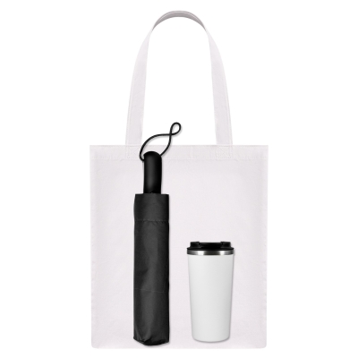 Подарочный набор Levante, белый (зонт, термокружка, шоппер)