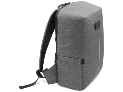 Антикражный рюкзак Phantome Lite 2 для ноутбука 16'' из переработанного пластика, серый, полиэстер, пластик