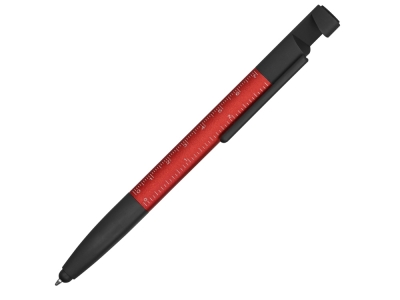 Ручка-стилус пластиковая шариковая «Multy», черный, красный, пластик