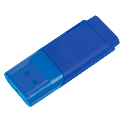 USB flash-карта "Osiel" (8Гб), синий, 5,1х2,2х0,8см, пластик, синий, пластик