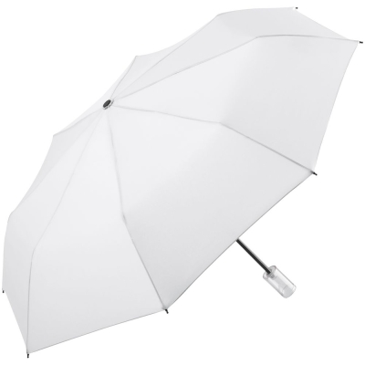 Зонт складной Fillit, белый, белый, ручка - пластик; купол - эпонж; каркас - сталь