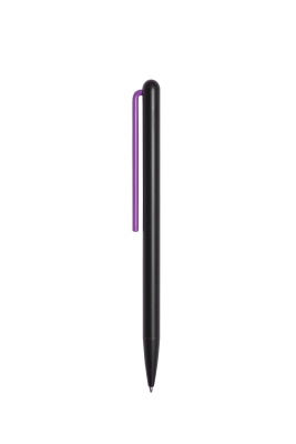 Шариковая ручка Pininfarina GrafeeX с фиолетовым клипом, черный, алюминий