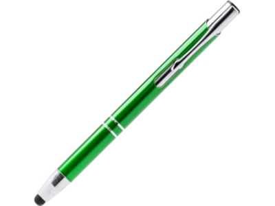 Ручка-стилус металлическая шариковая KRUGER, зеленый