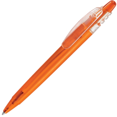 X-8 FROST, ручка шариковая, фростированный оранжевый, пластик, оранжевый, пластик