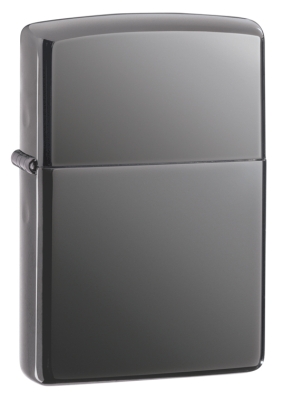 Зажигалка ZIPPO Classic с покрытием Black Ice®, латунь/сталь, чёрная, глянцевая, 38x13x57 мм, черный