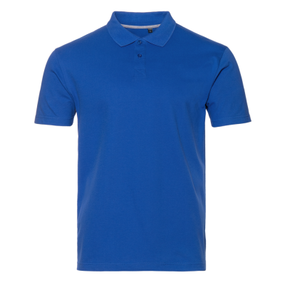Рубашка поло унисекс  хлопок 185, 04B, Синий, синий, 185 гр/м2, хлопок