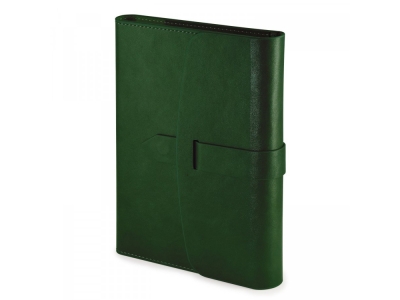 Ежедневник недатированный А5 «Senate» с магнитным клапаном, зеленый, кожзам