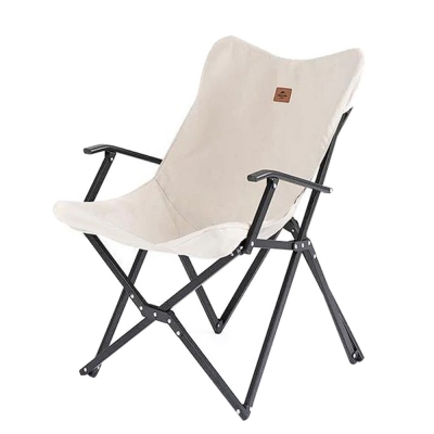 Кресло складное Armrest, бежевое, бежевый, алюминий; полиэстер, оксфорд 600d