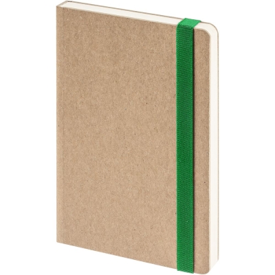 Ежедневник Eco Write Mini, недатированный, с зеленой резинкой, зеленый, картон