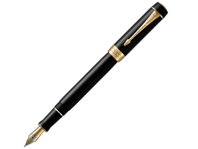 Ручка перьевая Duofold Classic Centennial, F, черный, желтый