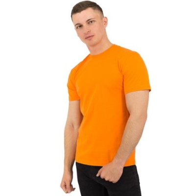 Футболка Star, мужская (оранжевая, XS), оранжевый, хлопок