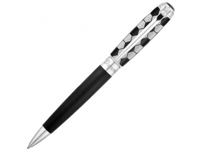 Ручка шариковая «FOOTBALL», черный, серебристый, металл